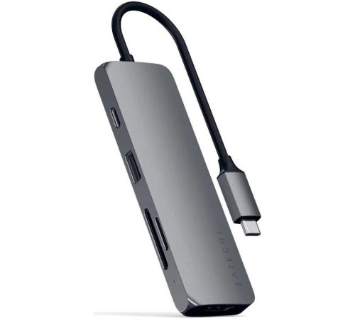 Док-станция Satechi Aluminum USB-C Multiport Pro Adapter ST-UCMPAM