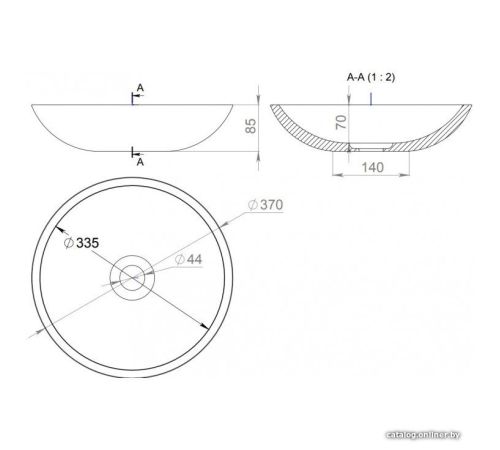 Умывальник Salini Callista 1101105G