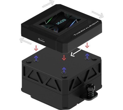 Система жидкостного охлаждения для процессора Thermalright Frozen Warframe 360 SE ARGB черный