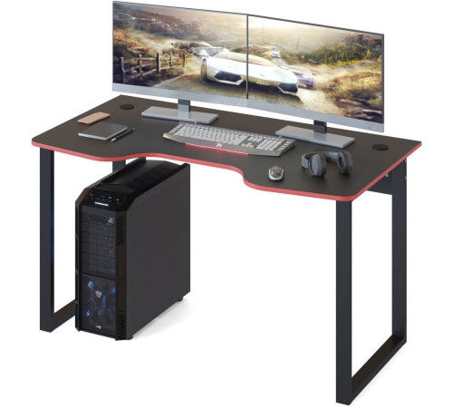 Геймерский стол Сокол КСТ-19 черный/красный