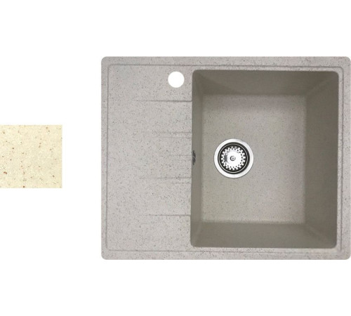 Кухонная мойка БелЭворс Mila R бежевый, без сифона