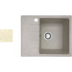 Кухонная мойка БелЭворс Mila R бежевый, без сифона