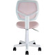 Компьютерное кресло Stool Group Лоло пластик белый/розовый 5256W Mesh Pink