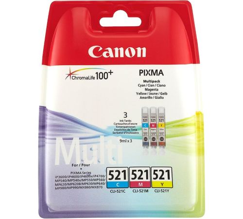 Картридж Canon CLI-521 C/M/Y Multipack