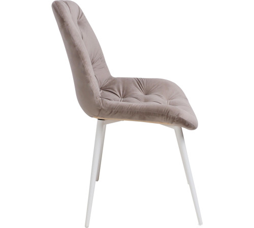 Стул Алвест Av 435 светло-коричневый бархат H-61/белый