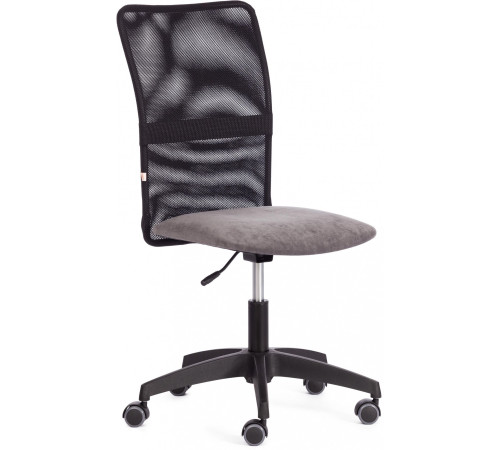 Офисное кресло TetChair 29/W-11 флок/ткань серый/черный