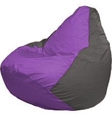 Кресло-мешок Flagman Груша Супер Мега 4XL Г5.1-103 сиреневый/тёмно-серый