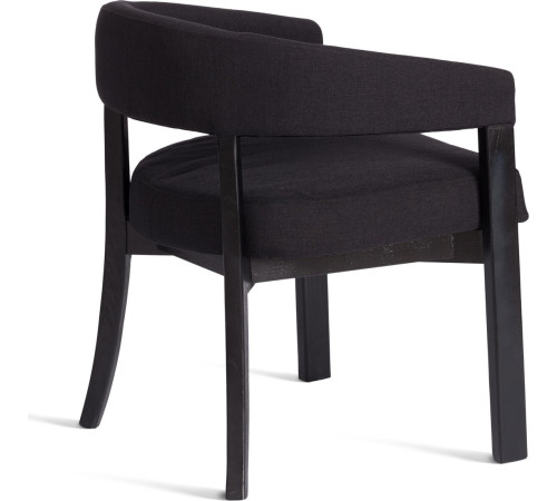 Стул с подлокотниками TetChair Surtur черный/черный лен