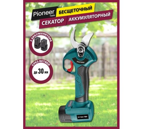 Секатор Pioneer Tools BP-20V20BL-01 с 1-им АКБ, кейс