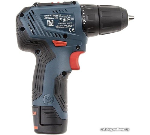 Дрель-шуруповерт Bosch GSR 12V-30 Professional 06019G9000 с 2-мя АКБ, кейс