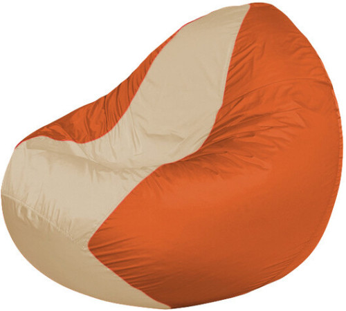 Кресло-мешок Flagman Classic К2.1-162 оранжевый/бежевый