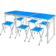 Стол со стульями Bison С-6-60x180 синий