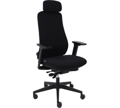 Офисное кресло AksHome Vortex ткань, черный/черный полиамид