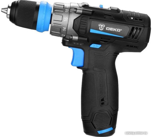 Дрель-шуруповерт Deko DKCD12V PRO 083-1004 с 2-мя АКБ 1.5Ач, кейс