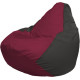 Кресло-мешок Flagman Груша Макси Г2.1-300 серый темный/бордовый