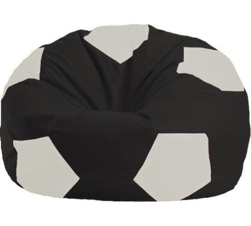 Кресло-мешок Flagman Мяч Стандарт М1.1-392 черный/белый