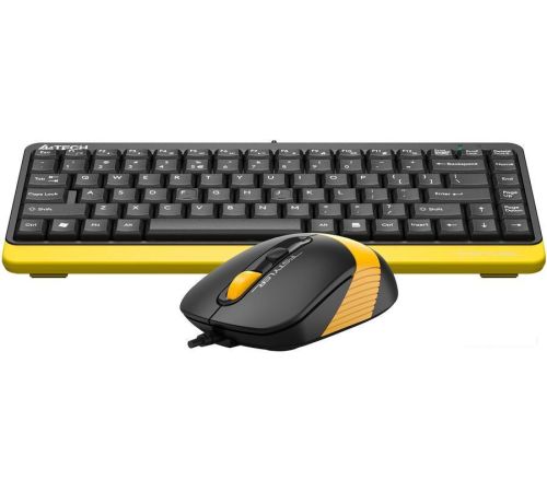 Офисный набор A4Tech Fstyler F1110 черный/желтый