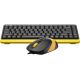 Офисный набор A4Tech Fstyler F1110 черный/желтый