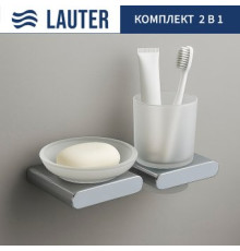 Набор аксессуаров для ванной Lauter 21SH57061 + 21SH57051 Chrome, 2 предмета