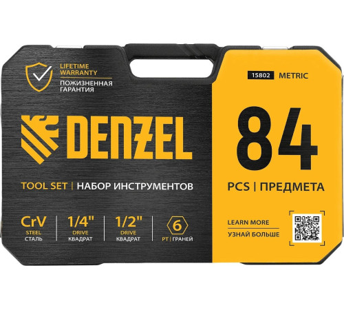 Набор домашнего мастера Denzel 15802 84 предмета