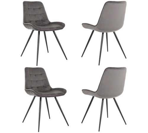 Стул Бюрократ CH-K2 4 шт серый Holland 18/черный