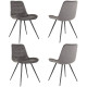 Стул Бюрократ CH-K2 4 шт серый Holland 18/черный