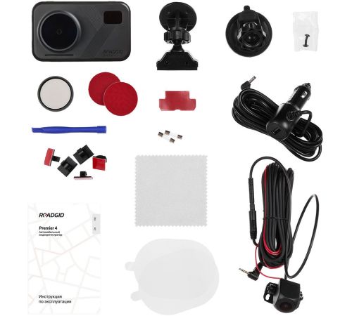 Видеорегистратор-радар детектор-GPS информатор 3в1 Roadgid Premier 4 2CH set 2