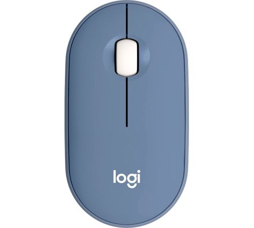 Мышь Logitech M350 Pebble темно-синий