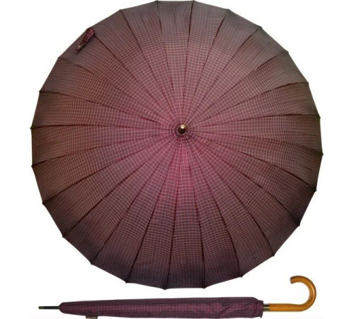 Зонт-трость Ame Yoke L65-24CH-1 бордовый