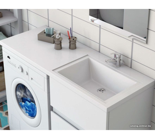 Умывальник Эстет Даллас 115, правая белый