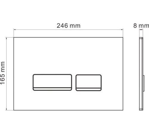 Унитаз подвесной Roxen Martin в комплекте с инсталляцией StounFix Dual Fresh 6 в 1 968523 кнопка: сатин