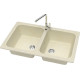 Кухонная мойка MARRBAXX Карельский камень модель 20/Q2 F020Q002 бежевый