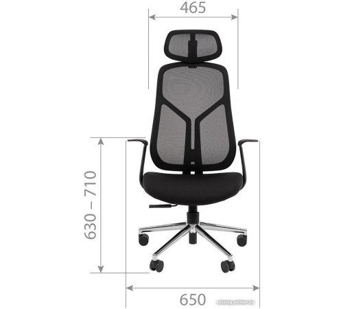 Офисное кресло CHAIRMAN CH588 черный пластик/черный