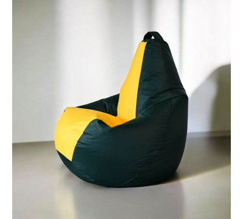 Кресло-мешок Mio Tesoro Груша Kombo XXL GF-130x85-ZZH зеленый/желтый