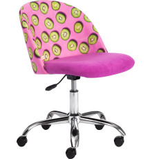 Кресло TetChair Melody Botanica 06 kiwi/138 ткань/флок, фиолетовый