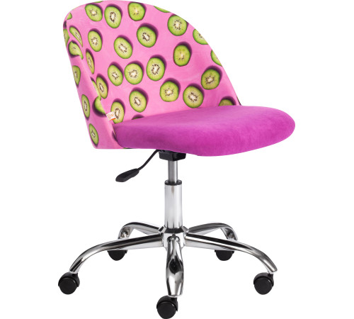 Кресло TetChair Melody Botanica 06 kiwi/138 ткань/флок, фиолетовый