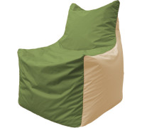 Кресло-мешок Flagman Фокс Ф2.1-225 оливковый/бежевый