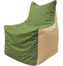 Кресло-мешок Flagman Фокс Ф2.1-225 оливковый/бежевый