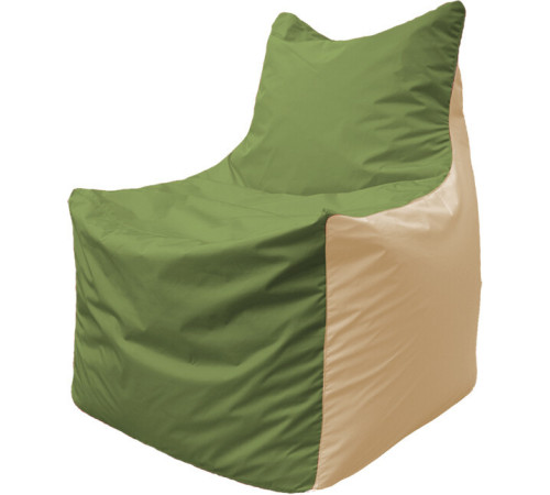 Кресло-мешок Flagman Фокс Ф2.1-225 оливковый/бежевый