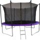 Батут GoUP Elite 12FT с сеткой и лестницей, фиолетовый
