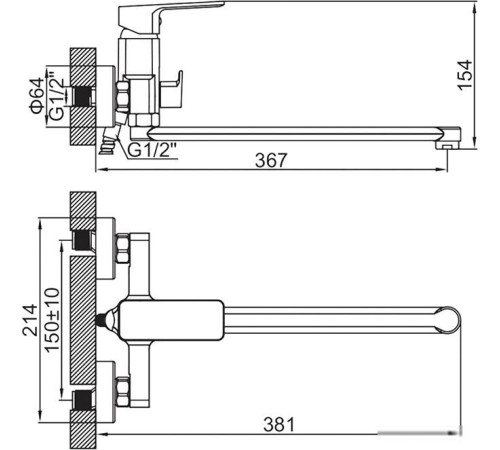 Смеситель Ledeme L2280Y
