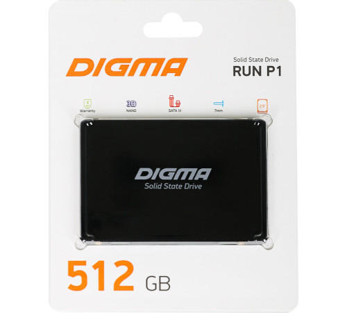SSD Digma Run P1 512GB DGSR2512GP13T