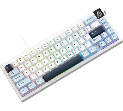 Клавиатура Ajazz AK650 Wired синий/белый, Ajazz Sea Salt