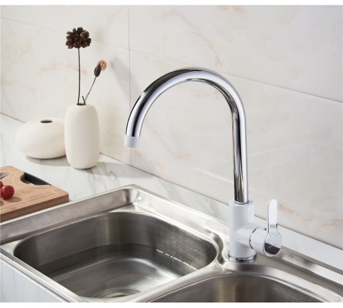 Смеситель Ledeme H03 L4003W белый