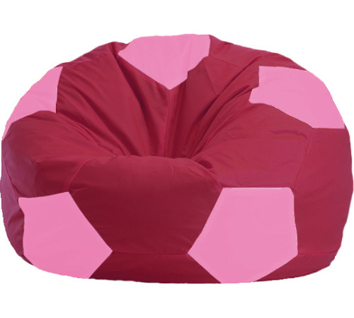 Кресло-мешок Flagman Мяч Стандарт М1.1-306 бордовый/розовый