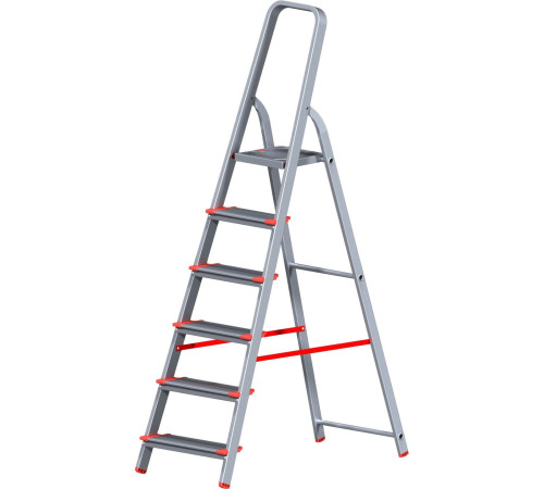 Лестница-стремянка Новая высота NV 511 алюминиевая индустриальная 6 ступеней 5110106