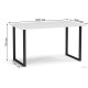 Стол Soma Bliss 100x60 белый/черный