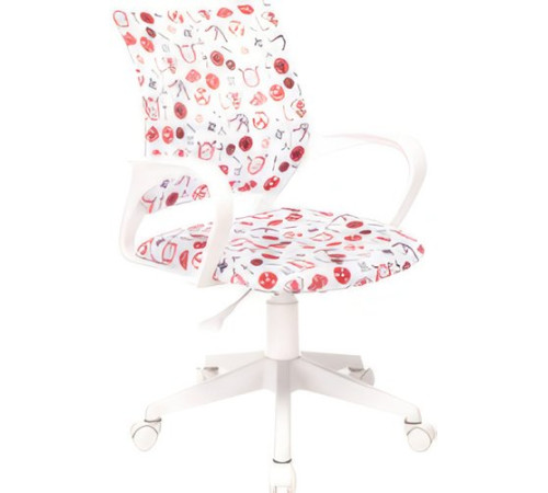 Компьютерное кресло Бюрократ KD-W4 1691599 белый аниме/пластик белый