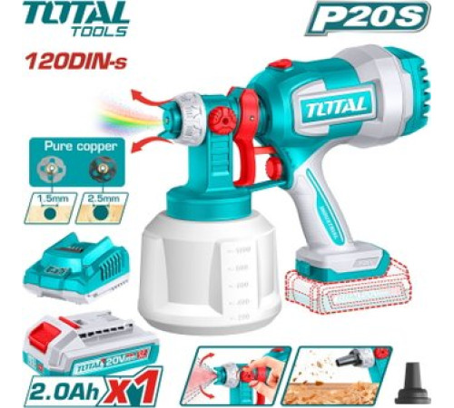 Краскораспылитель Total TSGLI20042 с 1-им АКБ