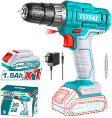 Дрель-шуруповерт Total TDLI1218 с 1-м АКБ